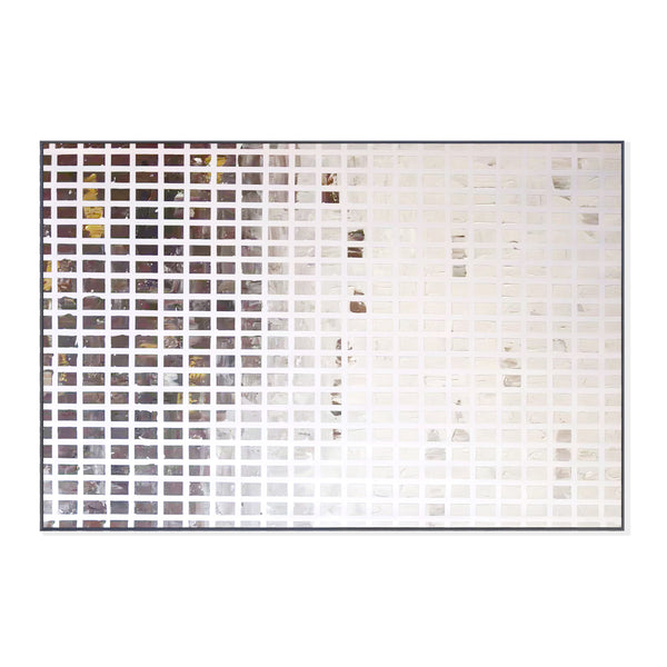 White Brown Abstract Textured Painting 47" Canvas Wall Art Office Decor by Sona Casa