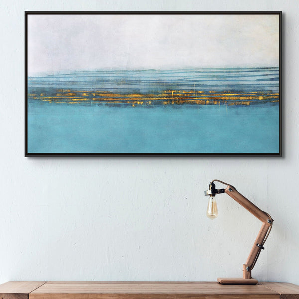 Blue Lagoon, Abstract Painting, Living Room Wall Art, Painting on Canvas, Abstract Art, Blue Painting by Sona Casa