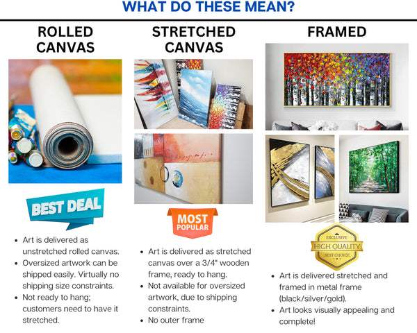 Bold Skyline - Large City Wall Art Skyscrapers 100% Hand Painted Oil Painting On Canvas Modern Wall Art Bedroom Living Room Decor by Sona Casa