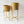 Rustic Gold Metal Pair of Planters with Detachable & Foldable Stand, Indoor Ornament for Fresh or Faux Plants Home Decor Gifts-Sona Casa