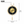 Vertical Gold and Black Silent Pendulum Wall Clock, 22