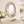 Large Gold Oval Wall Mirror 69x94cm – Elegant Contemporary Decorative Accent for Living Room or Bedroom by Sona Casa