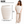 White Self-Watering Riser Planter – size guide