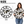 24-Inch Black World Map Wall Clock with Roman Numerals-Sona Casa