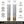 Set of 2 Tall White and Silver Round Metal Vases for Modern Home Decor, 14x14x106.7 cm