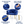 Royal Blue Velvet Accent Bubble Chair, Glam Gold Frame, Home Office Hotel Lounge Bar Living Room Decor by Sona Casa