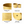 Golden Foil Pots, Pair of Decorative Planters Large and Small 25 cm, 22 cm Set of 2, Living Room, Office Decor-Sona Casa