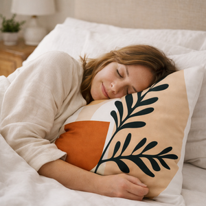 Modern Minimalist Square Cushion Cover, 17 x 17 Inch Farmhouse Bohemian Decorative Pillowcase for Living Room Bedroom by Sona Casa