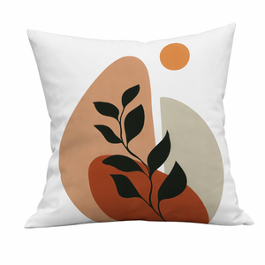 Modern Minimalist Square Pillowcase, 17 x 17 Inch Farmhouse Bohemian Decorative Cushion Cover for Living Room Bedroom by Sona Casa