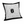 Modern Minimalist Square Cushion Cover, 17 x 17 Inch Contemporary Black & White Decorative Pillowcase for Living Room Bedroom by Sona Casa