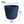 Modern Round Plastic Planter, 12-Inch Blue Flower Pot for Herbs and Ornamental Plants, Home Office Garden Decor by Sona Casa