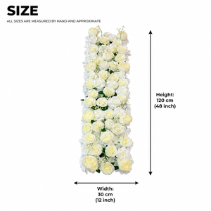 4 Feet White flowers runner for wedding event decoration - Accent Collection