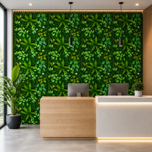 Green Boxwood Artificial Wall Panel with Lush Leaves, 40x60cm, Realistic Faux Greenery for Indoor Outdoor Home Decor by Sona