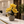 Tall Brown Ceramic Vase with Yellow Artificial Floral Arrangement, Modern Rustic Home Decor, 17x42cm by Sona Casa