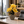 Tall Brown Ceramic Vase with Yellow Artificial Floral Arrangement, Modern Rustic Home Decor, 17x42cm by Sona Casa