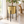 Gold Metal Planter with Black Stand, 24 in High-Sona Casa