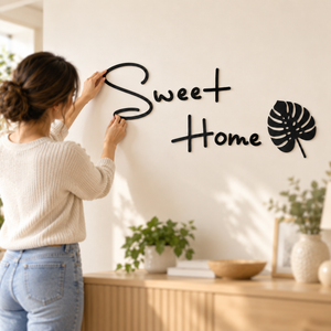 Sweet Home Acrylic Wall Sticker for Home Entrance and Home Décor