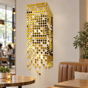 Tall Building 3D Acrylic Mosaic DIY Art Wall Sticker
