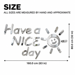 Nice Day DIY 3D Acrylic Wall Sticker for Home Decoration