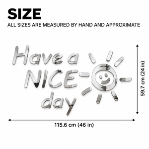 Nice Day DIY 3D Acrylic Wall Sticker for Home Decoration