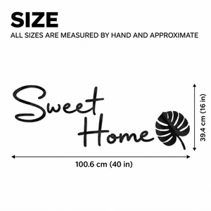 Sweet Home Acrylic Wall Sticker for Home Entrance and Home Décor