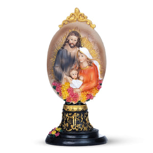 Holy Family Statue, Joseph, Mary, Jesus Figurine, 8" Catholic Home Decor, Christmas, Easter Gifts, Table Desk Decoration by Sona Casa