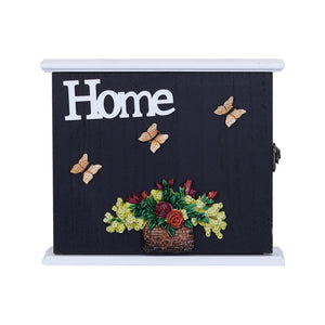 Rustic Wooden Wall Key Holder, 8" Decorative Key Hanger 3 Double Hooks Organizer for Home Office Entryway, Unique Gifts by Sona Casa