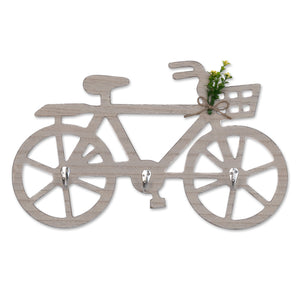 Wooden 3 Hook Key Holder, 9" Small Wall Mount Entryway Organizer by Sona Casa