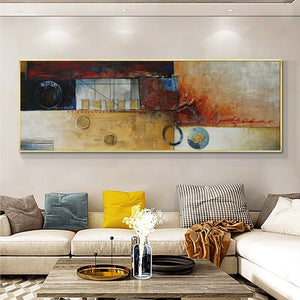 Elements of Earth - Abstract Painting, Wall Art for Living Room Painting on Canvas Hand Painted Oil Painting for Home Decor by Sona Casa