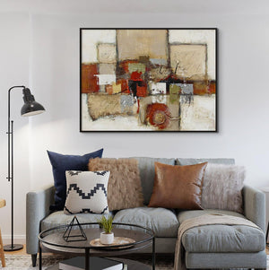 Thick Palette Knife Painting - Vibrant Abstract Impasto Art on Canvas, Textured Wall Decor for Modern Home, Unique Housewarming Gift by Sona Casa