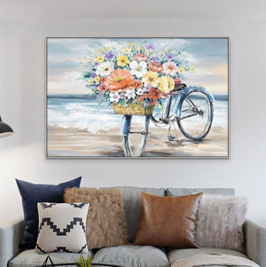 Original Spring Blossom Art - Textured Floral Painting on Canvas, Contemporary Large Wall Art, Home Decor, Housewarming & Mother's Day Gift by Sona Casa