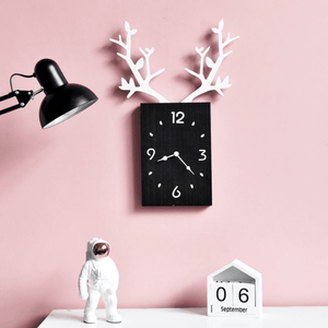 Wooden Deer Clock for Home Décor by Sona Casa
